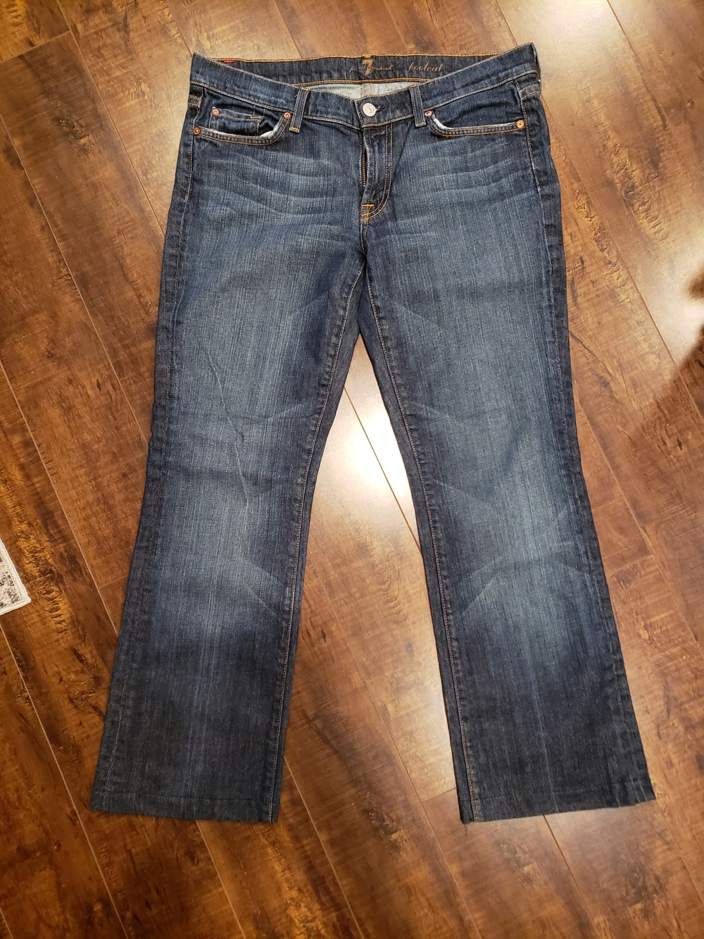Classic Women's Dark Blue Bootcut Jeans